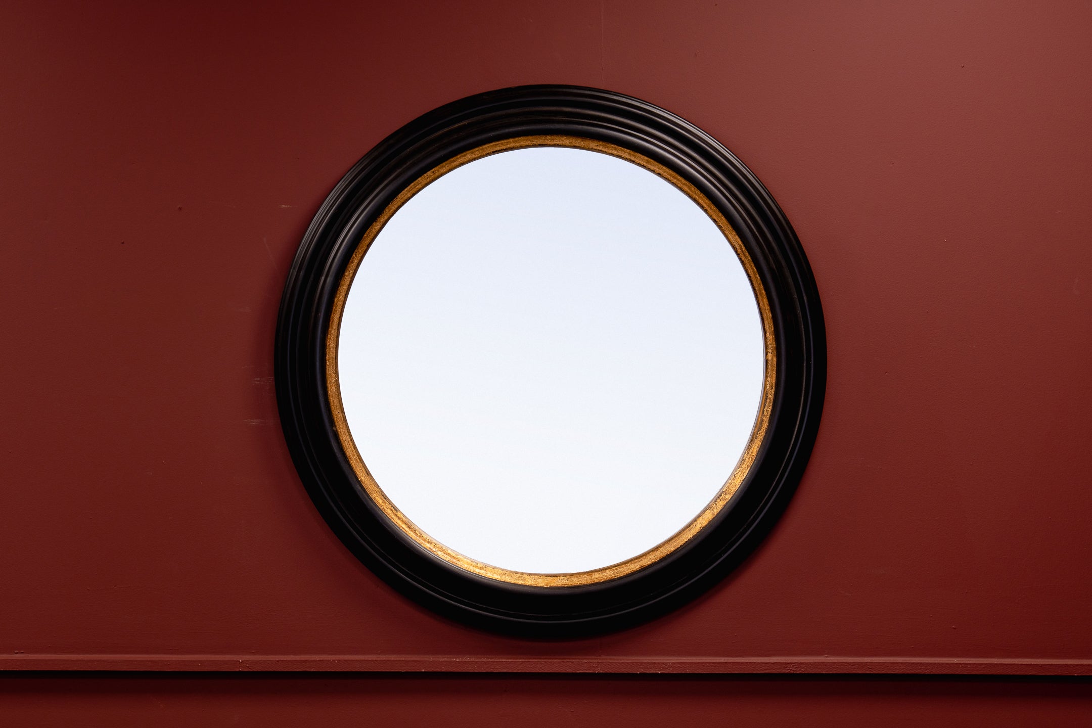 Rusty Black Frame Mirror
