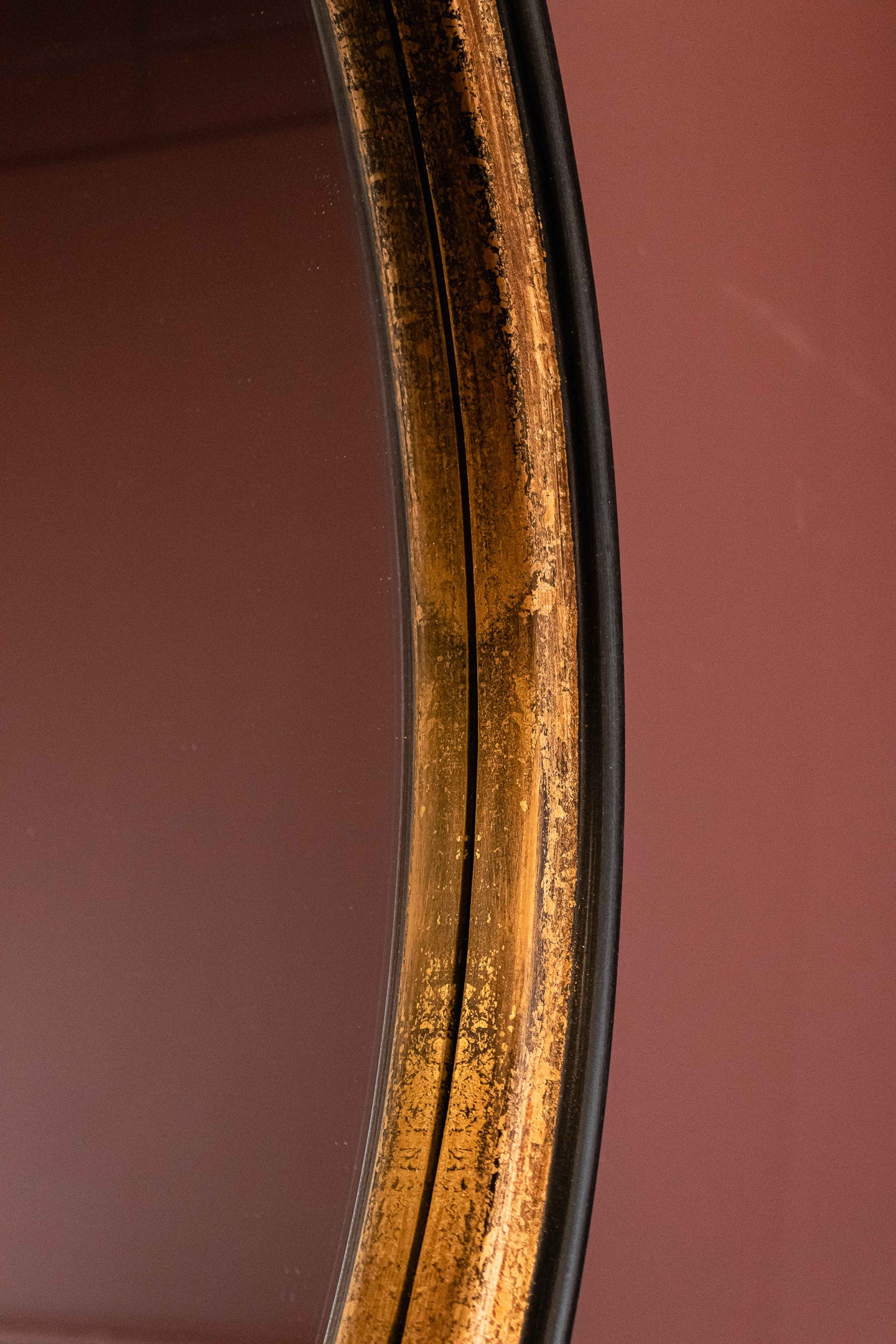 Rusty Black Frame Mirror