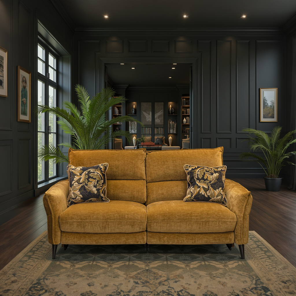 Lorenzo Fabric 2 Seater Powered Recliner Sofa