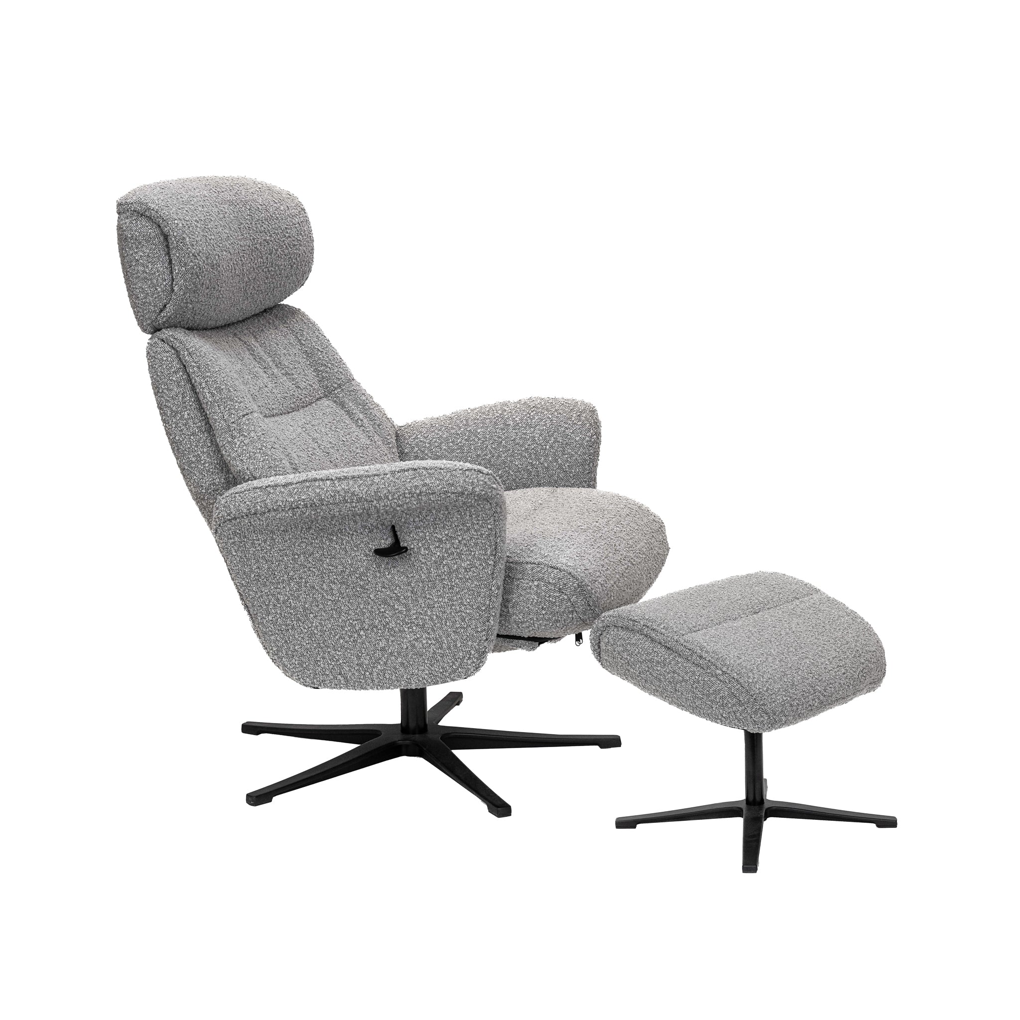 Navada Luxury Recliner - Chair with Ottoman Taupe