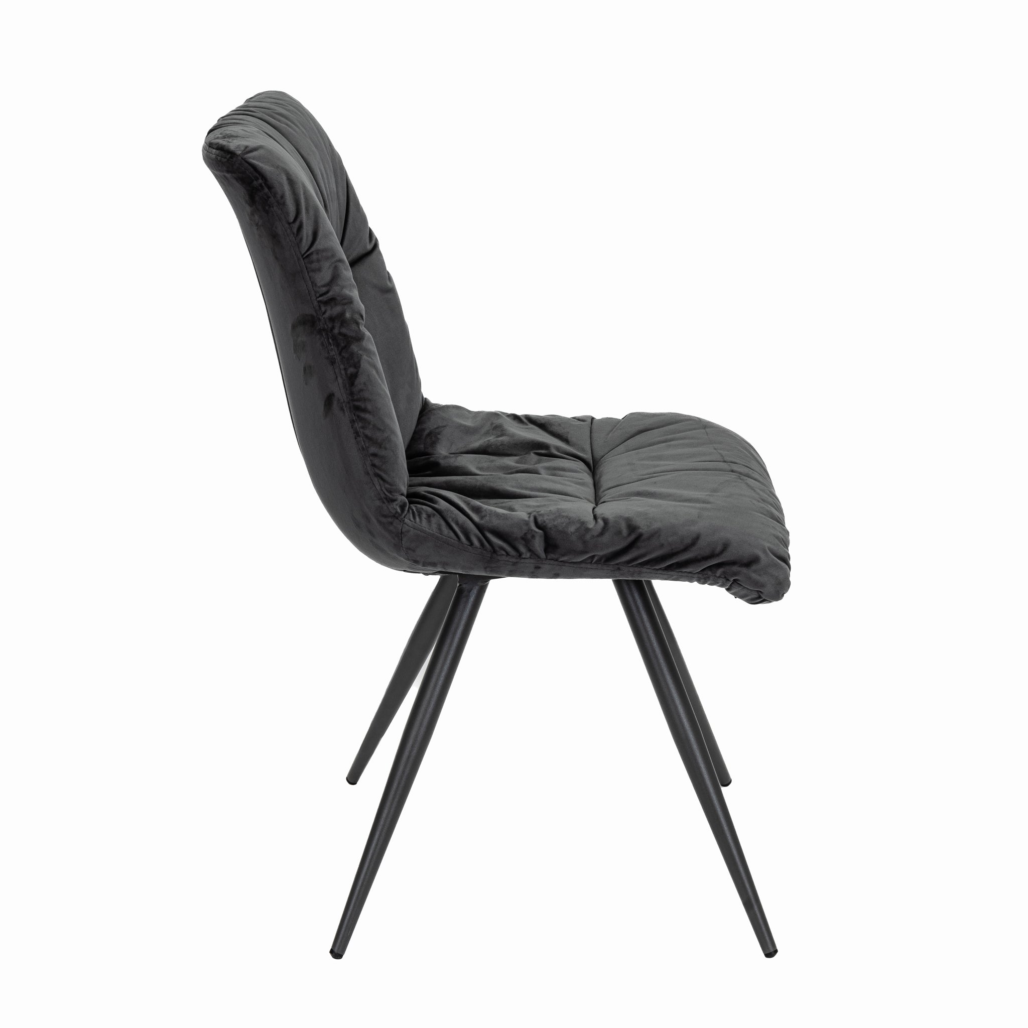 Anna Dark Grey Velvet Dining Chair