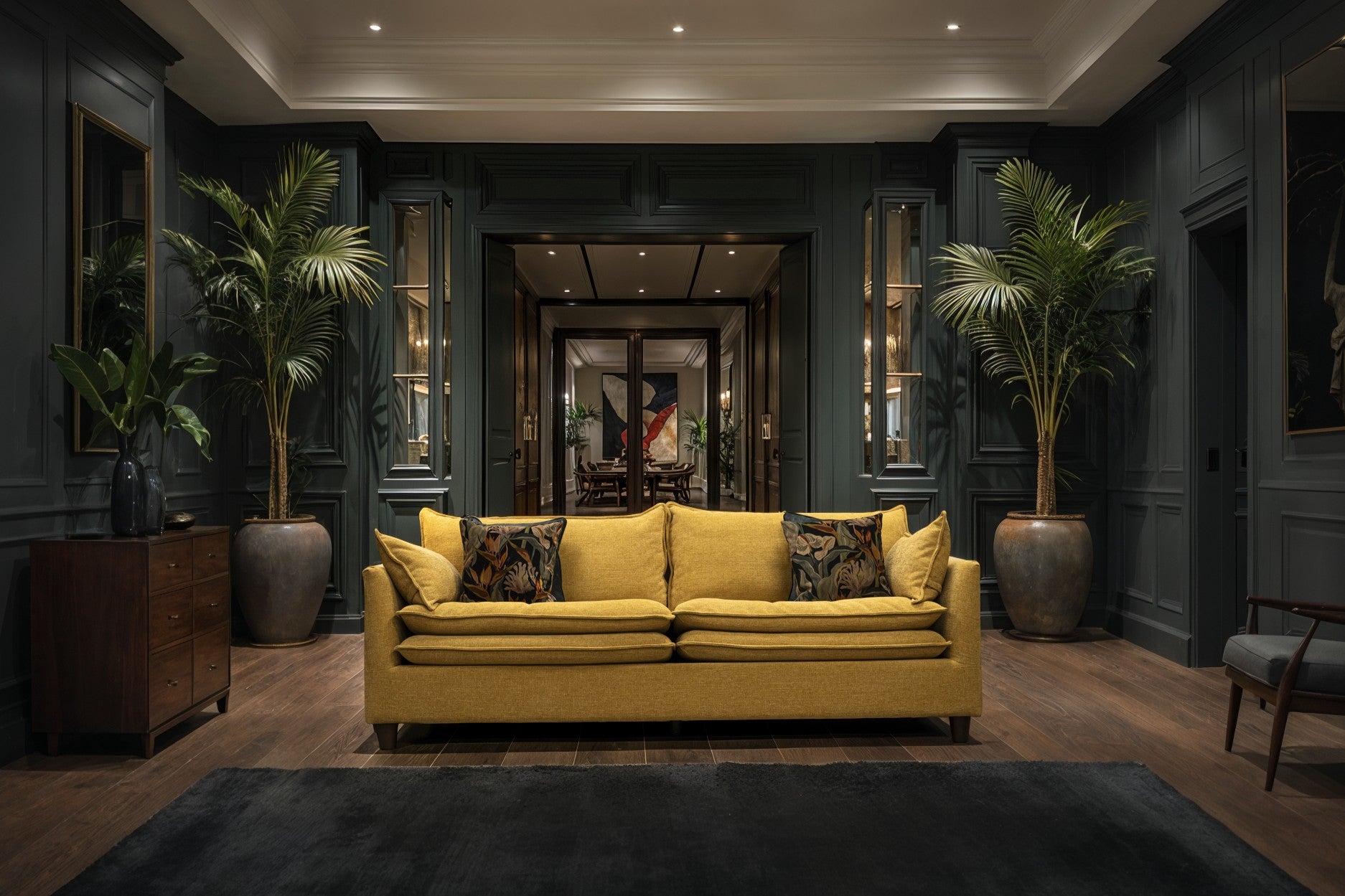 Lara 3 Seater - Golden Yellow