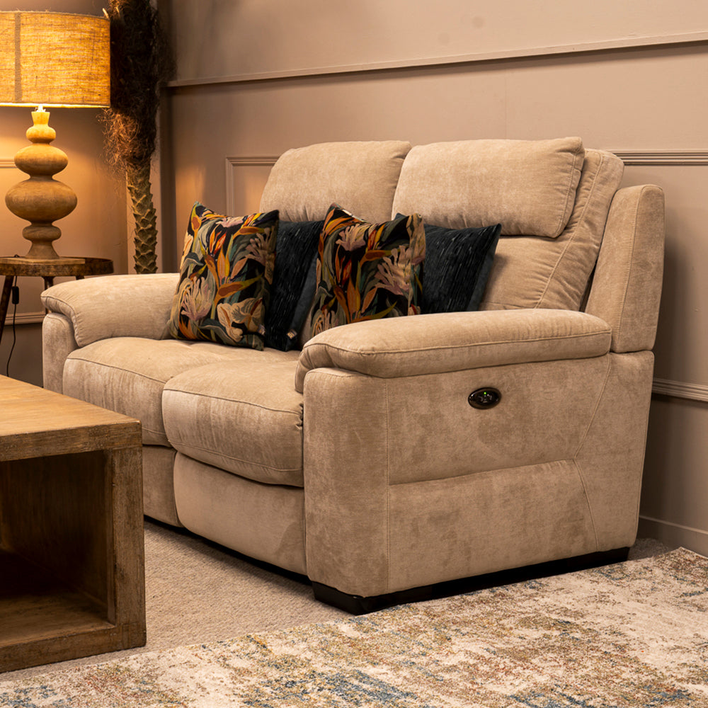 Titian Fabric 2 Seater Power Recliner Sofa