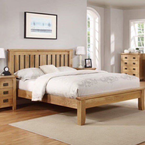 Shannon Oak Low End Bed Frame 5ft