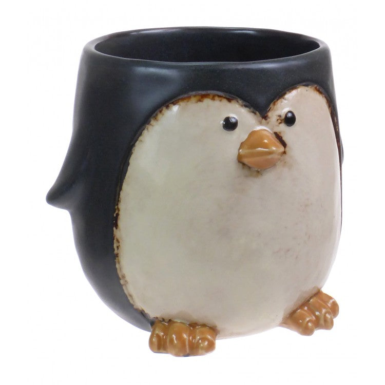 Large Ceramic Penguin Planter