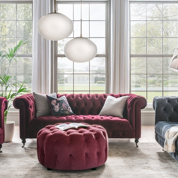 Darby Round Footstool