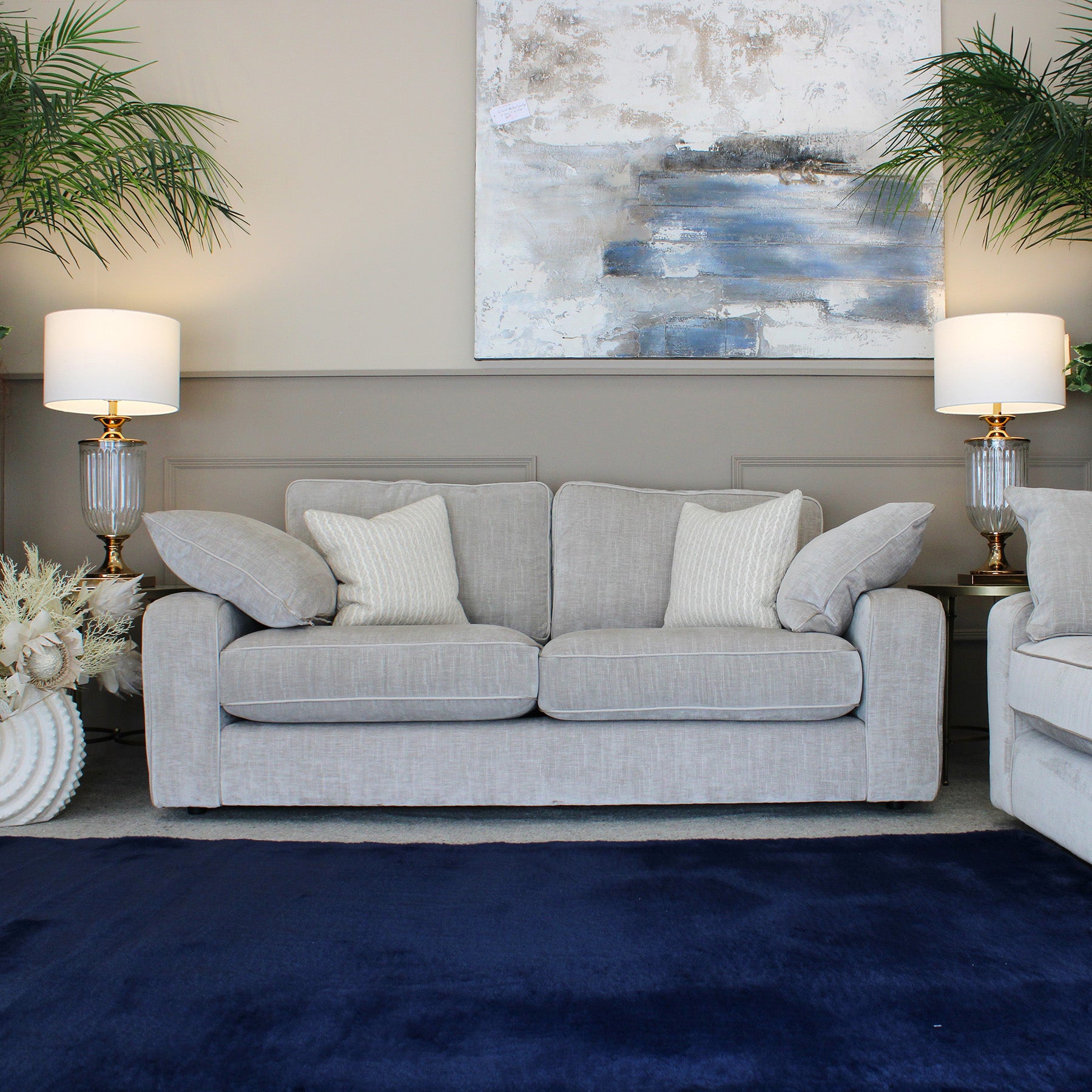 Marilyn Small Sofa with Standard Back - Zelda Smoke