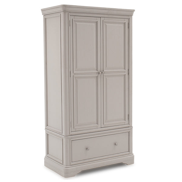 Mabel Taupe Wardrobe 2 Door/1 Drawer