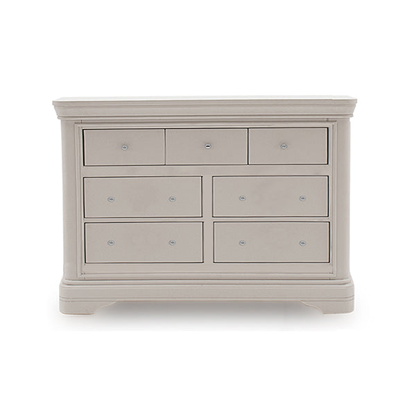 Mabel 7 Drawer Taupe Dressing Chest