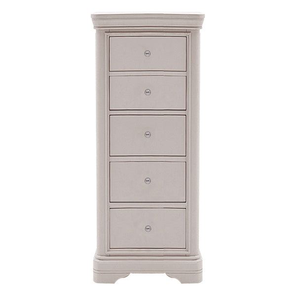 Mabel Taupe Tall Chest 5 Drawers