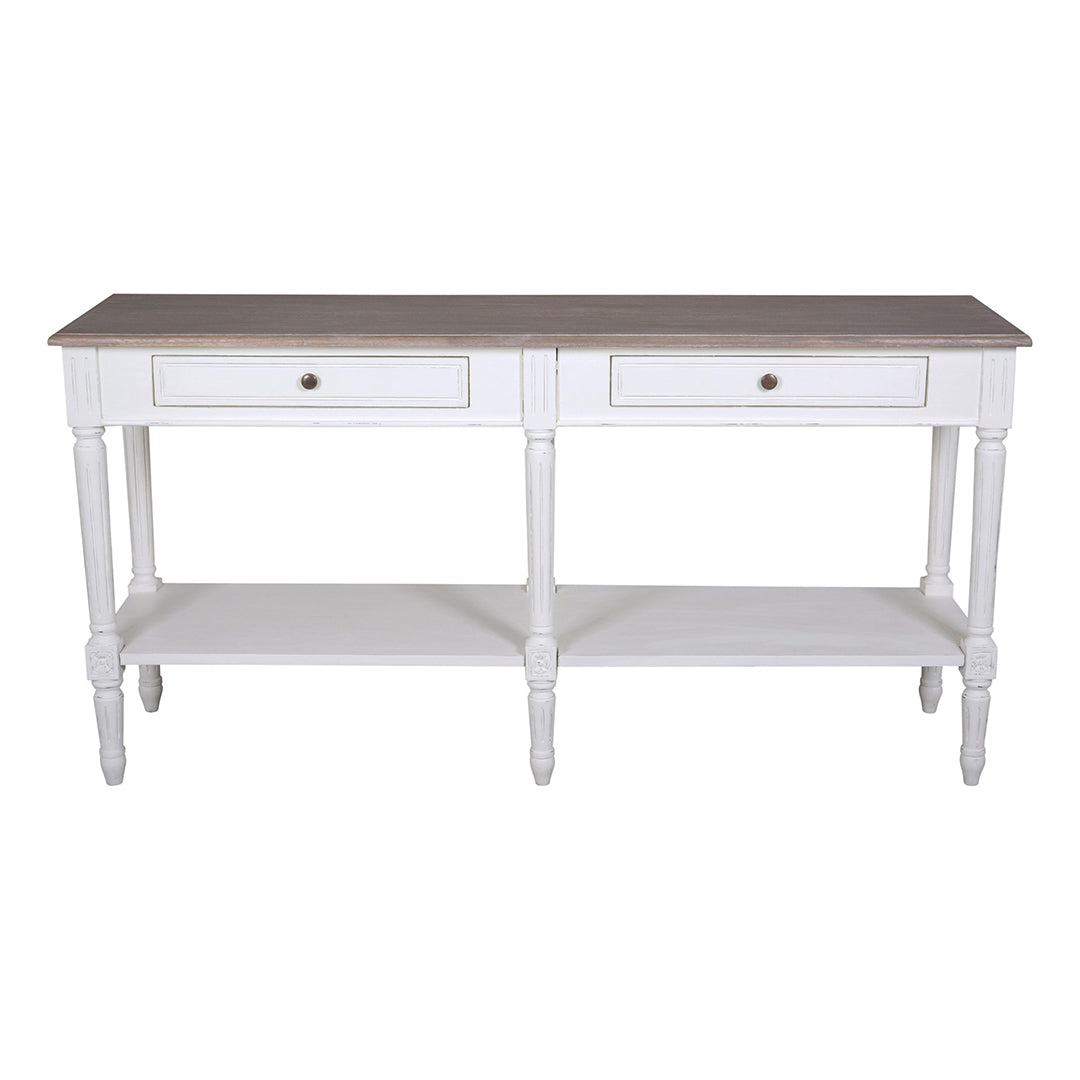 Marlena Console Table with 2 Drawers and Shelf
