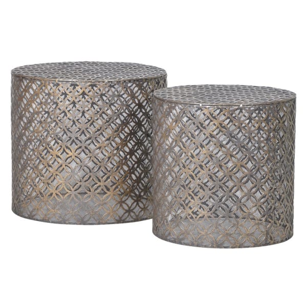 Harmony Heights Set of 2 Iron side tables