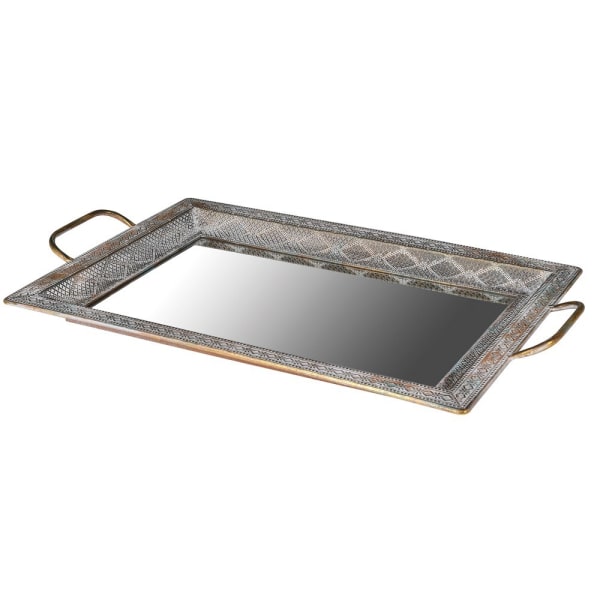 Radiant Reflections Square Mirrored Tray