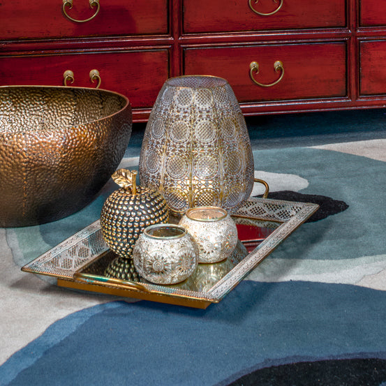 Radiant Reflections Square Mirrored Tray