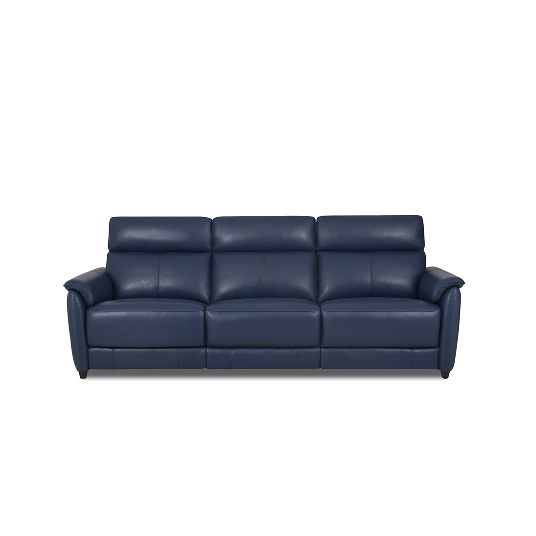Michelangelo Leather 3 Seater Fixed Sofa