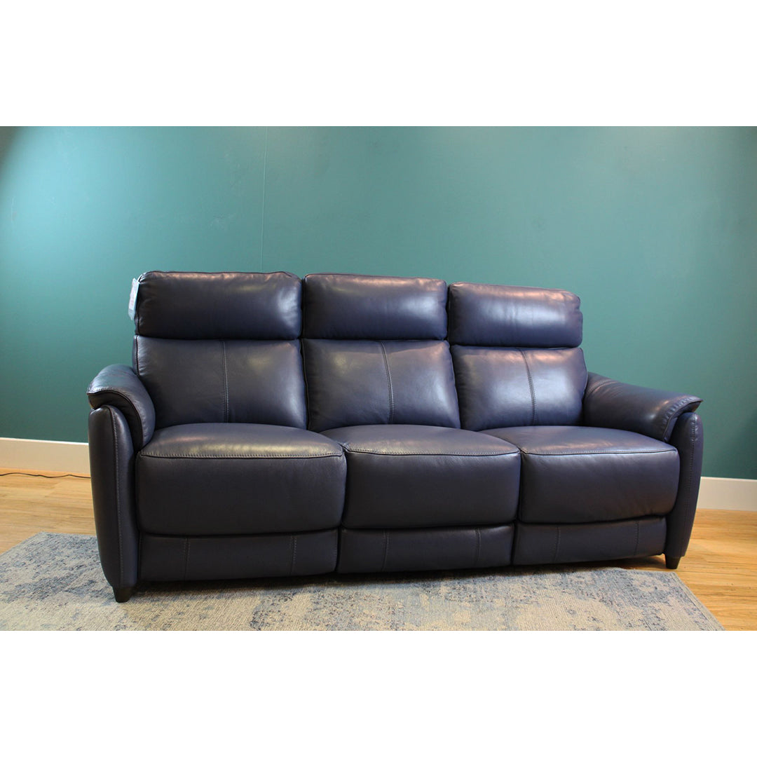 Michelangelo Leather 3 Seater Fixed Sofa