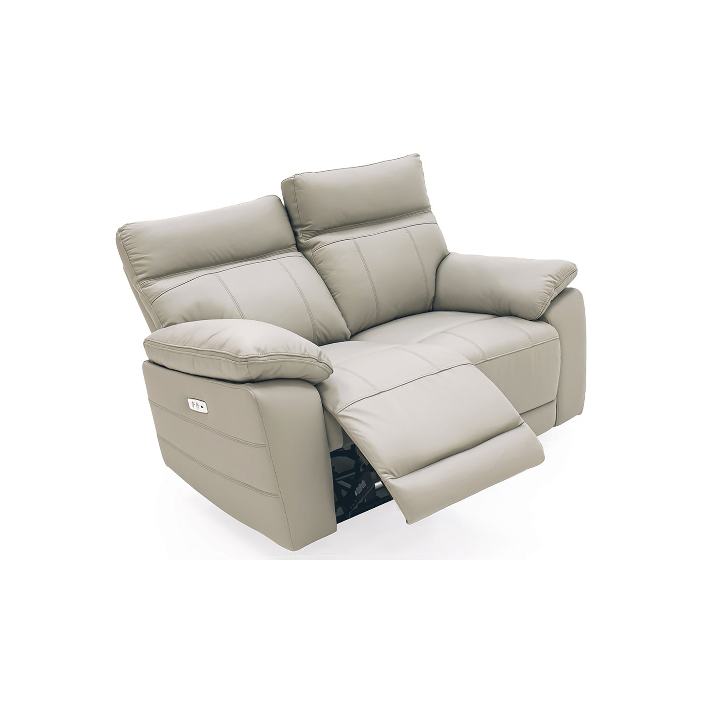 Positano 2 Seater Electric Recliner Sofa - Light Grey