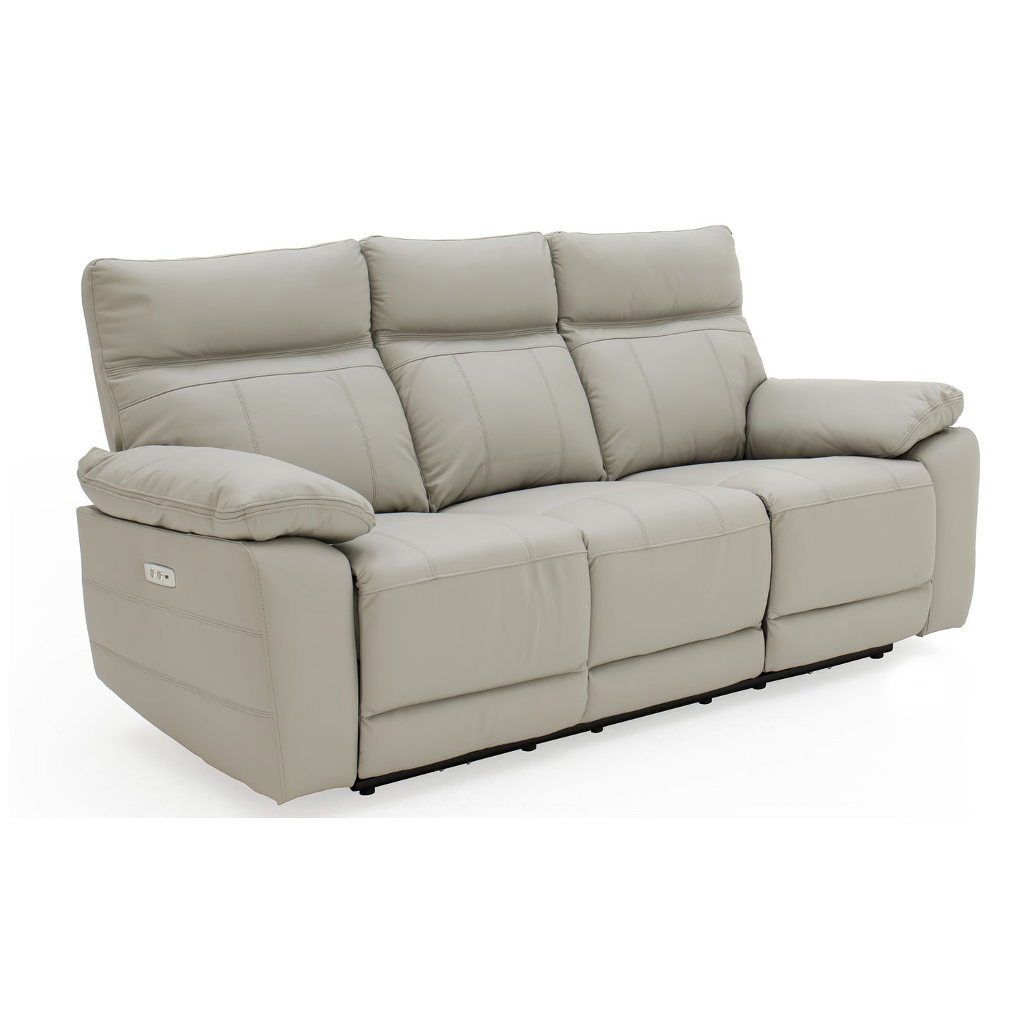 Positano 3 Seater Electric Recliner Sofa - Light Grey
