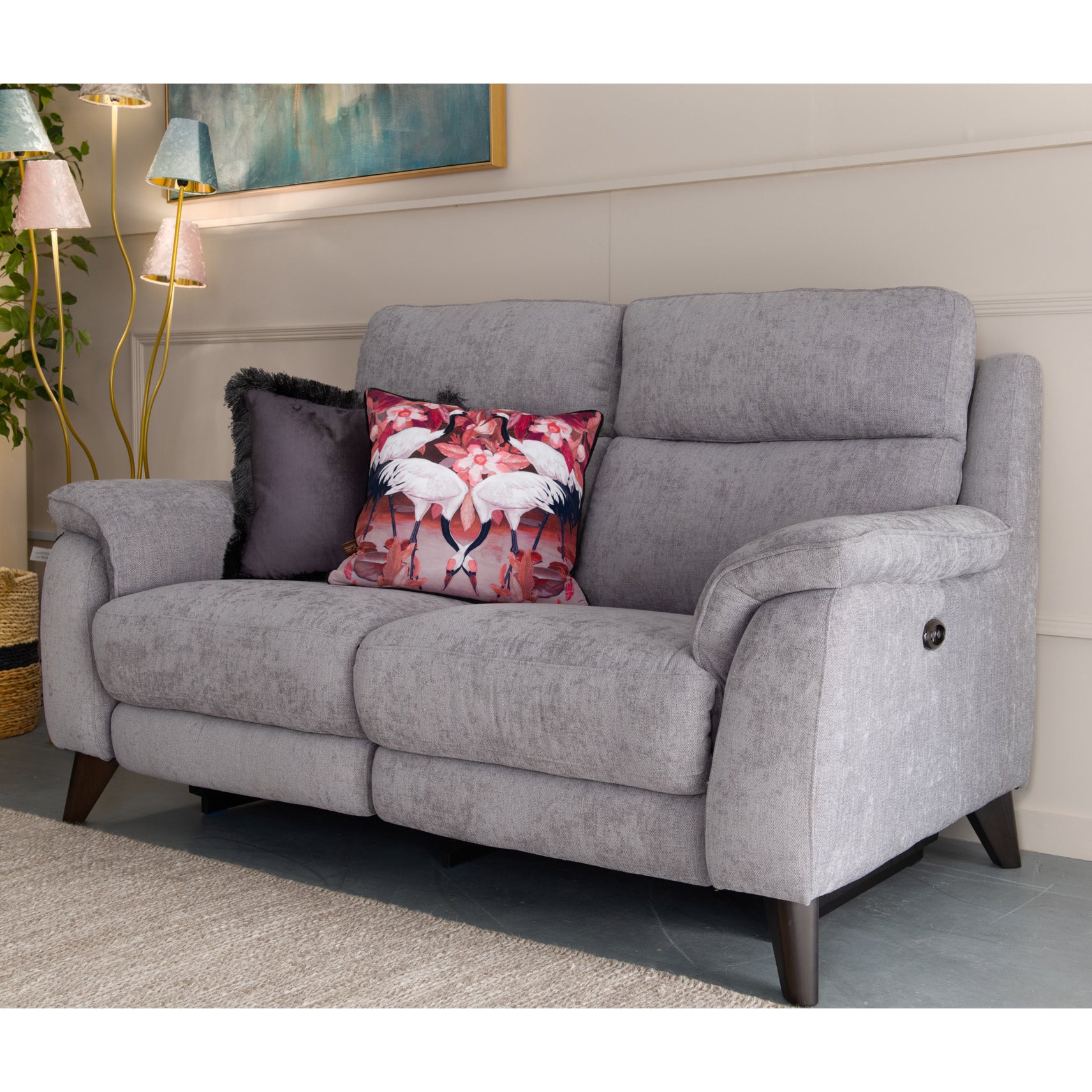 Raphael 2-Seater Power Recliner Fabric Sofa
