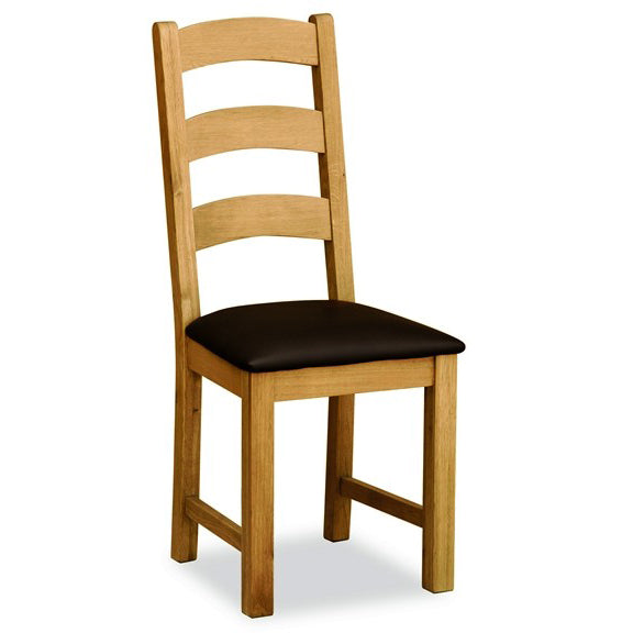 Salisbury Slatted Chair with PU Seat