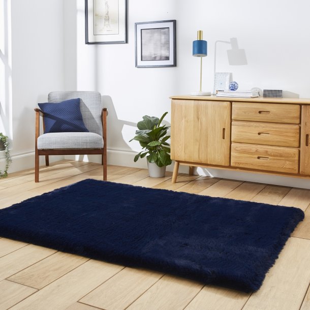 Super Teddy Navy Rug