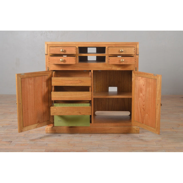 Beckett Campaign Desk with Marble Inlay