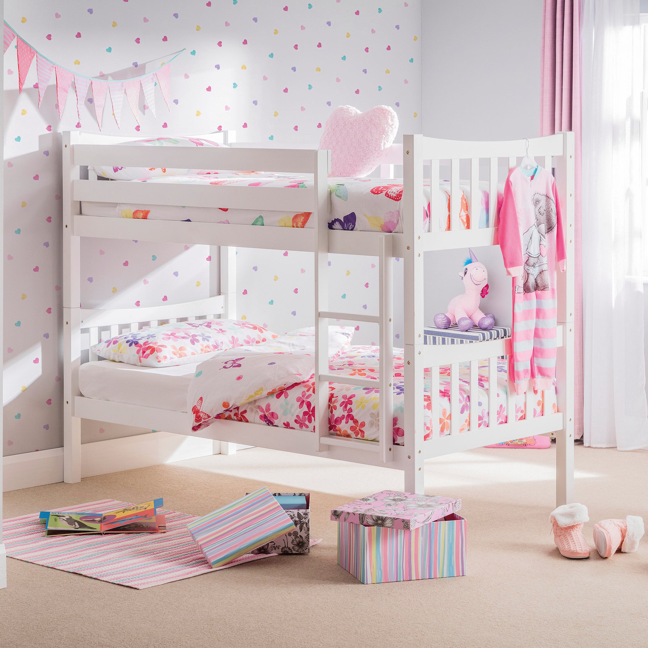 Zodiac Bright White Bunk Bed