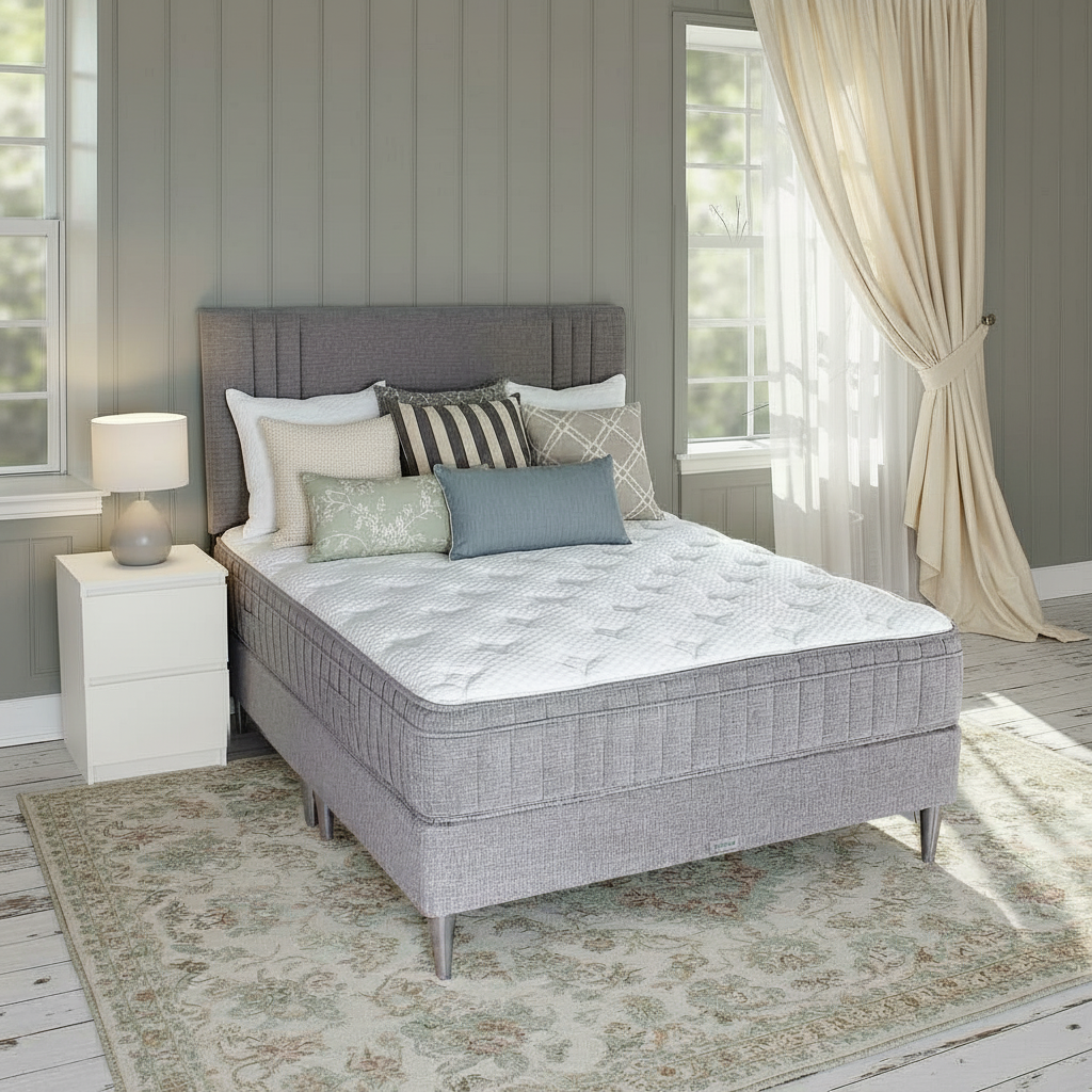 Balance Cool-Gel 2000 Mattress and Silver Leg Base