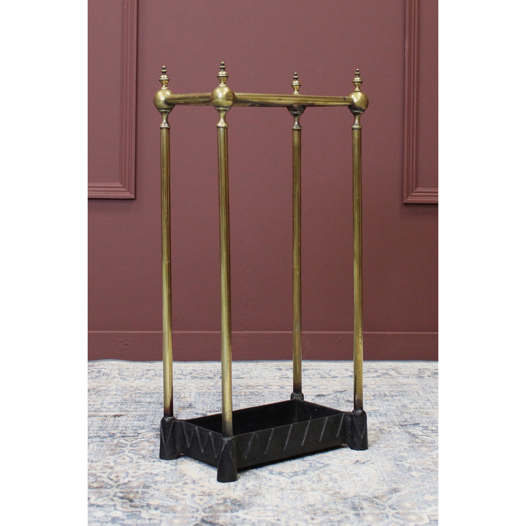 Brass and Metal Umbrella Stand