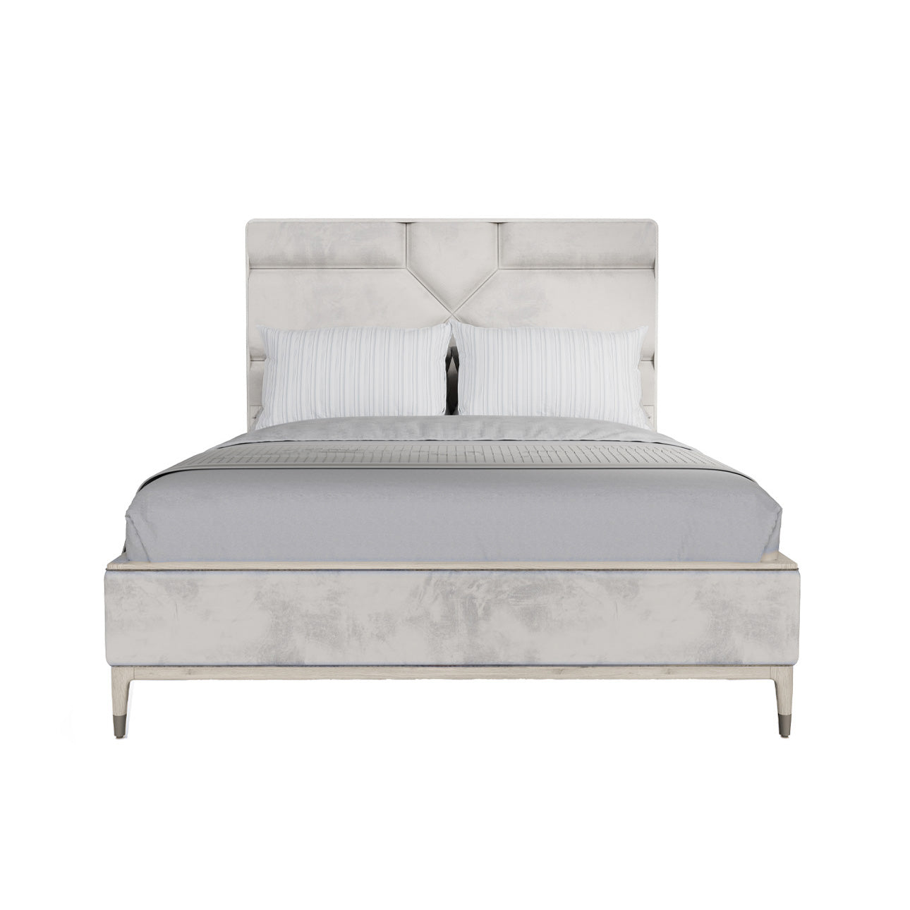 Diletta 5ft Bedframe - Stone Sand Velvet