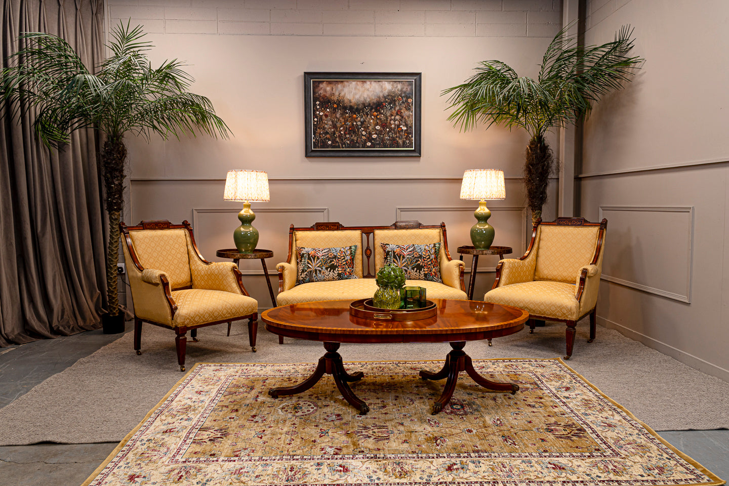 Edwardian 3 Piece Parlour Suite