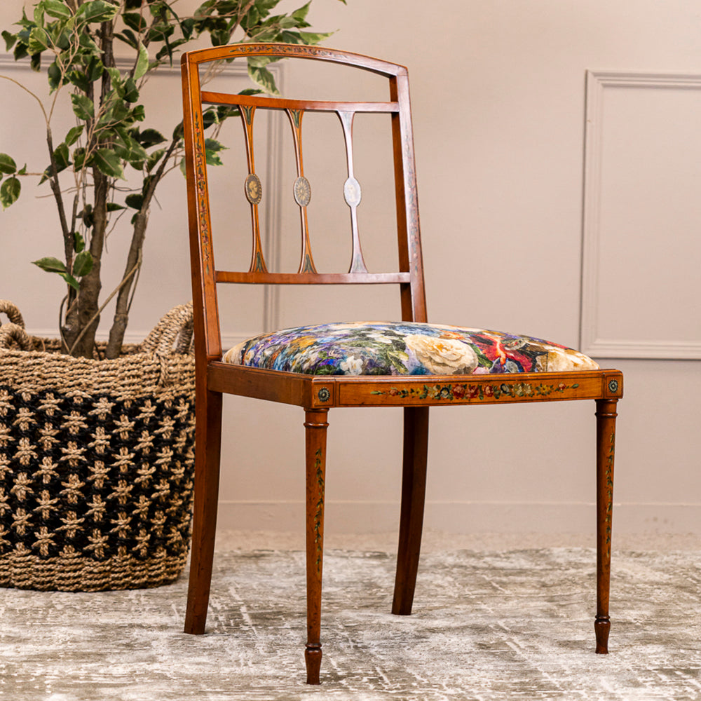 Edwardian Satinwood Side Chair