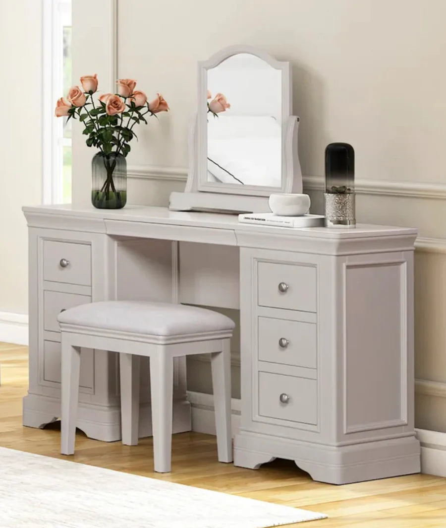 Lara dressing table, mirror and stool