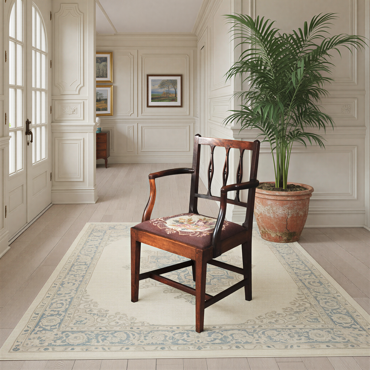 Georgian Mahogany Carver Chair
