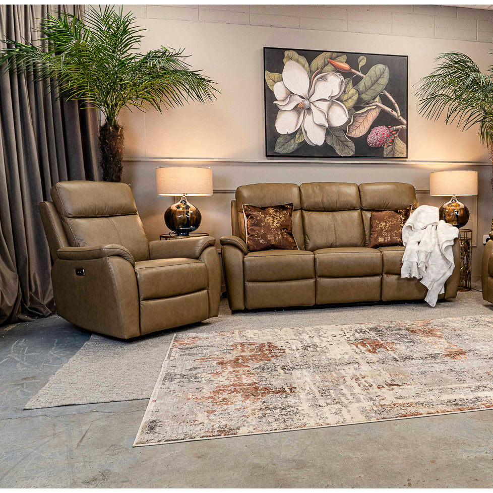 Havana 3 + 1 Seater Power Recliner - Leather