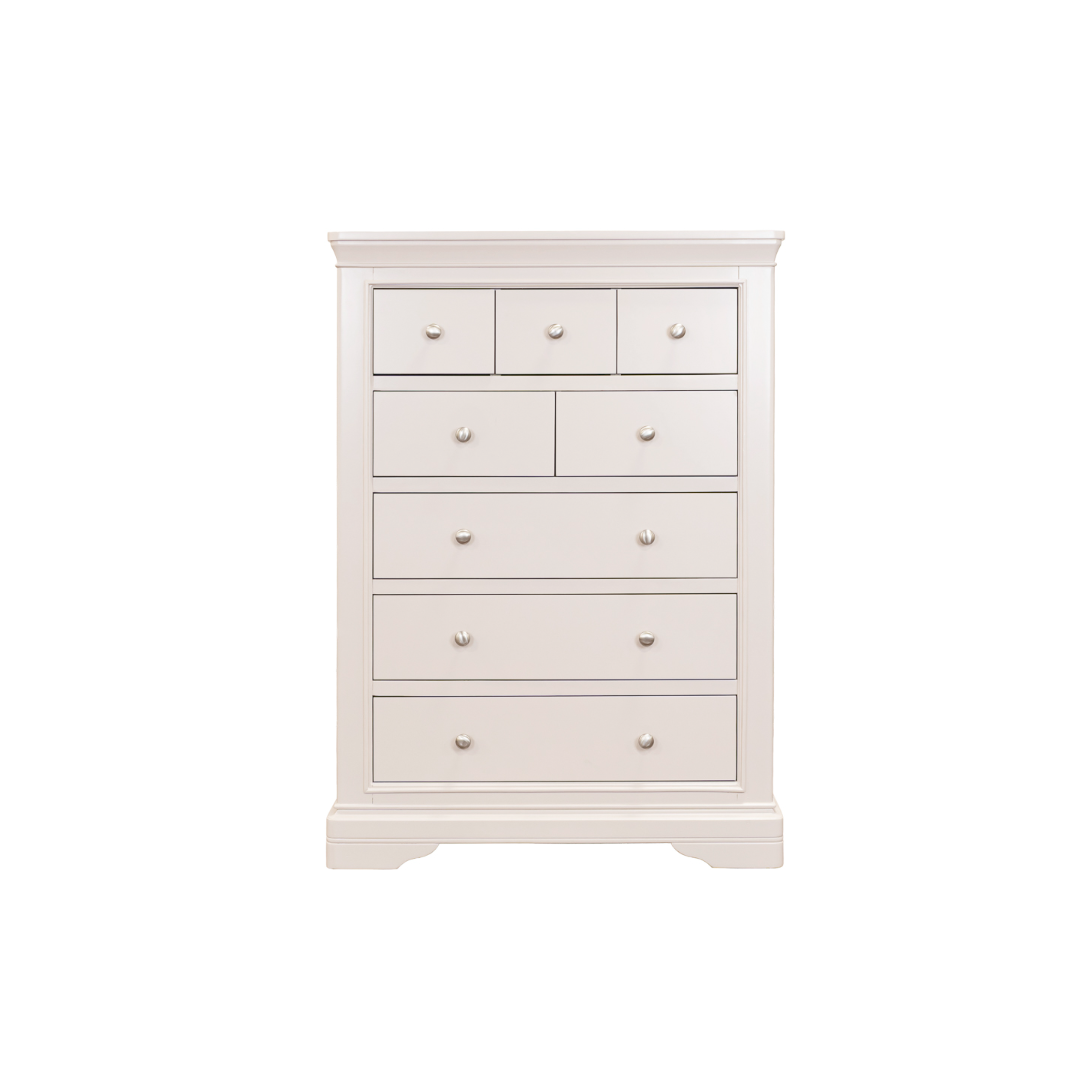 Lara 8 Drawer Tall Chest - Light Taupe