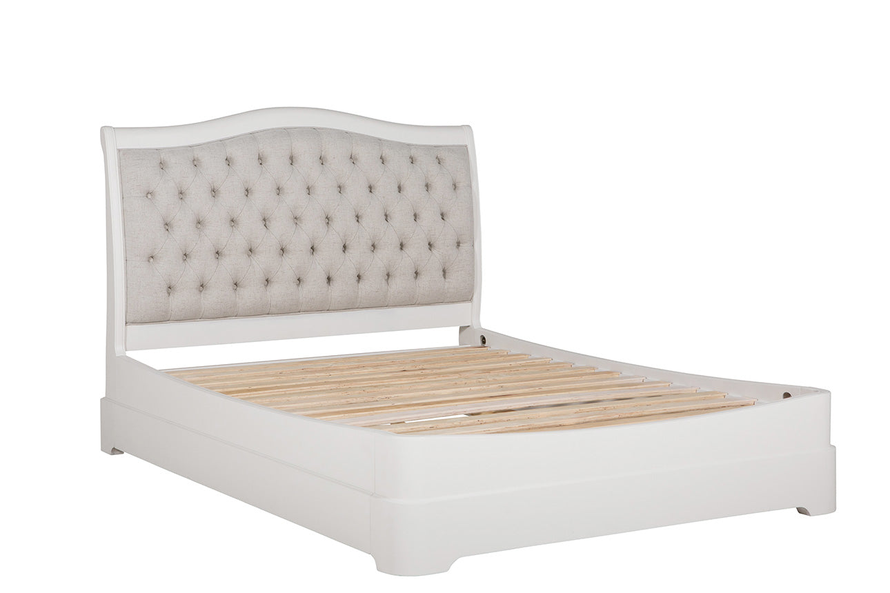 Mabel Bed Upholstered Headboard 5ft Bone