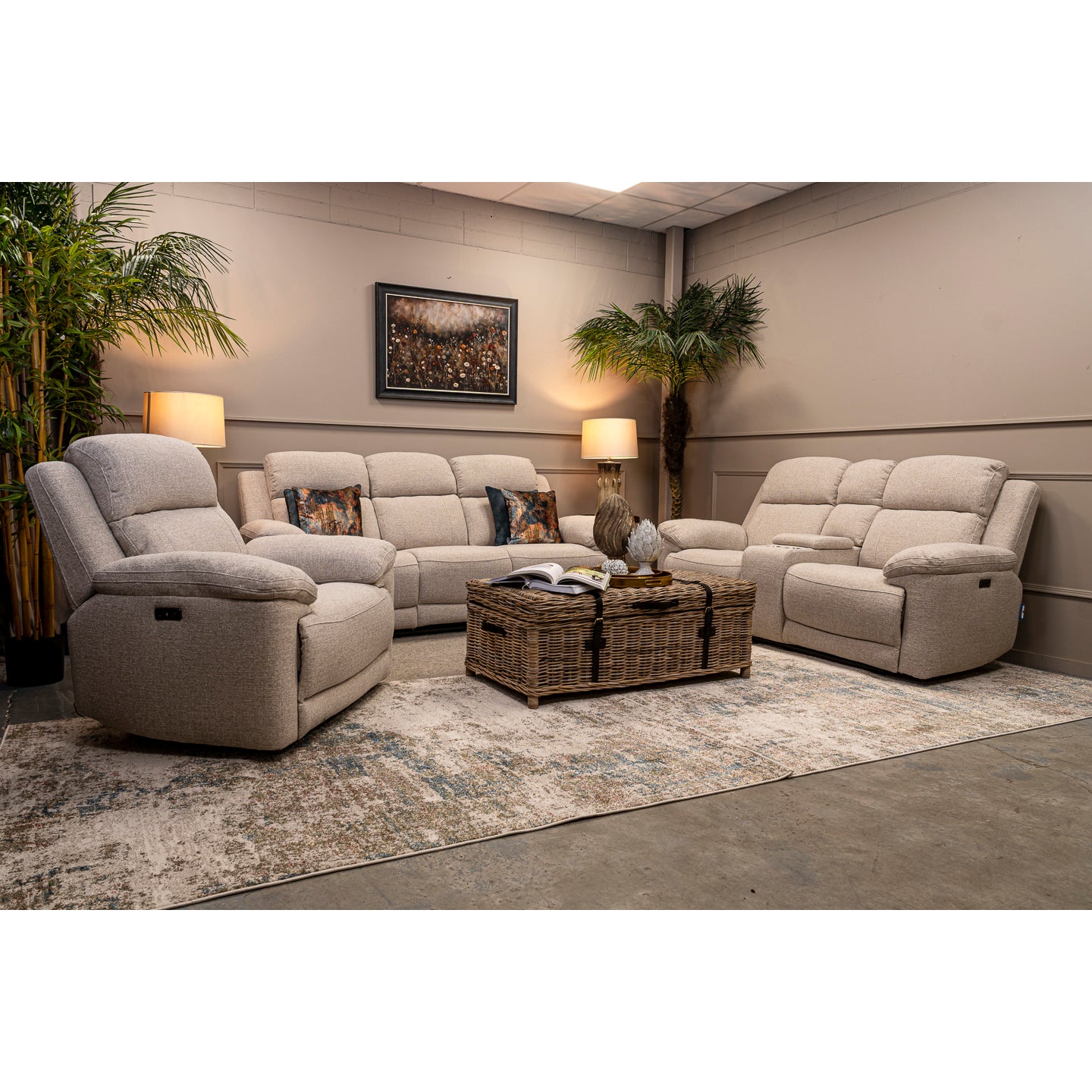 Monique 3 Seater Powered Recliner Sofa