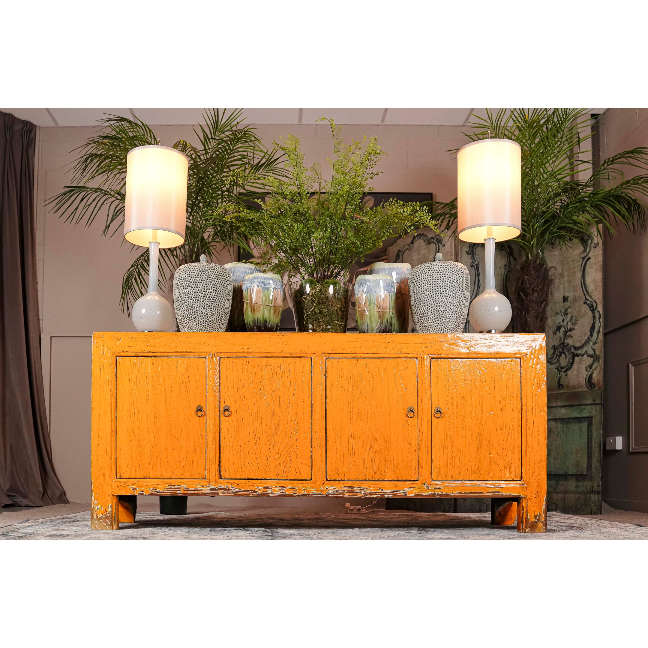 Pine Painted Cabinet 4 door