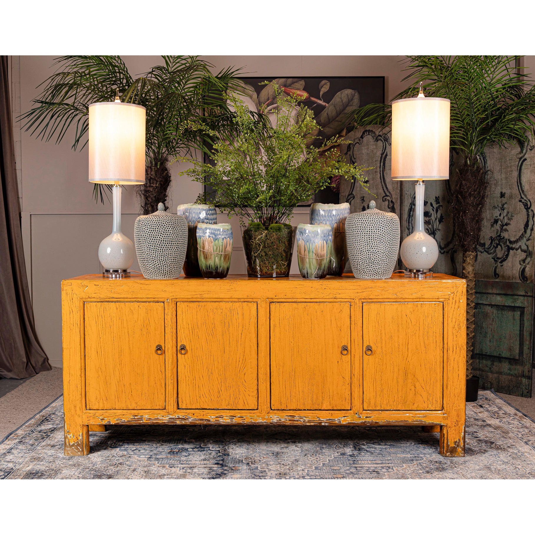Pine Painted Cabinet 4 door