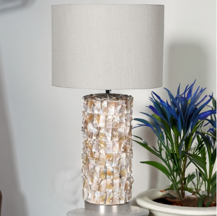 Seashell Symphony Ceramic Lamp