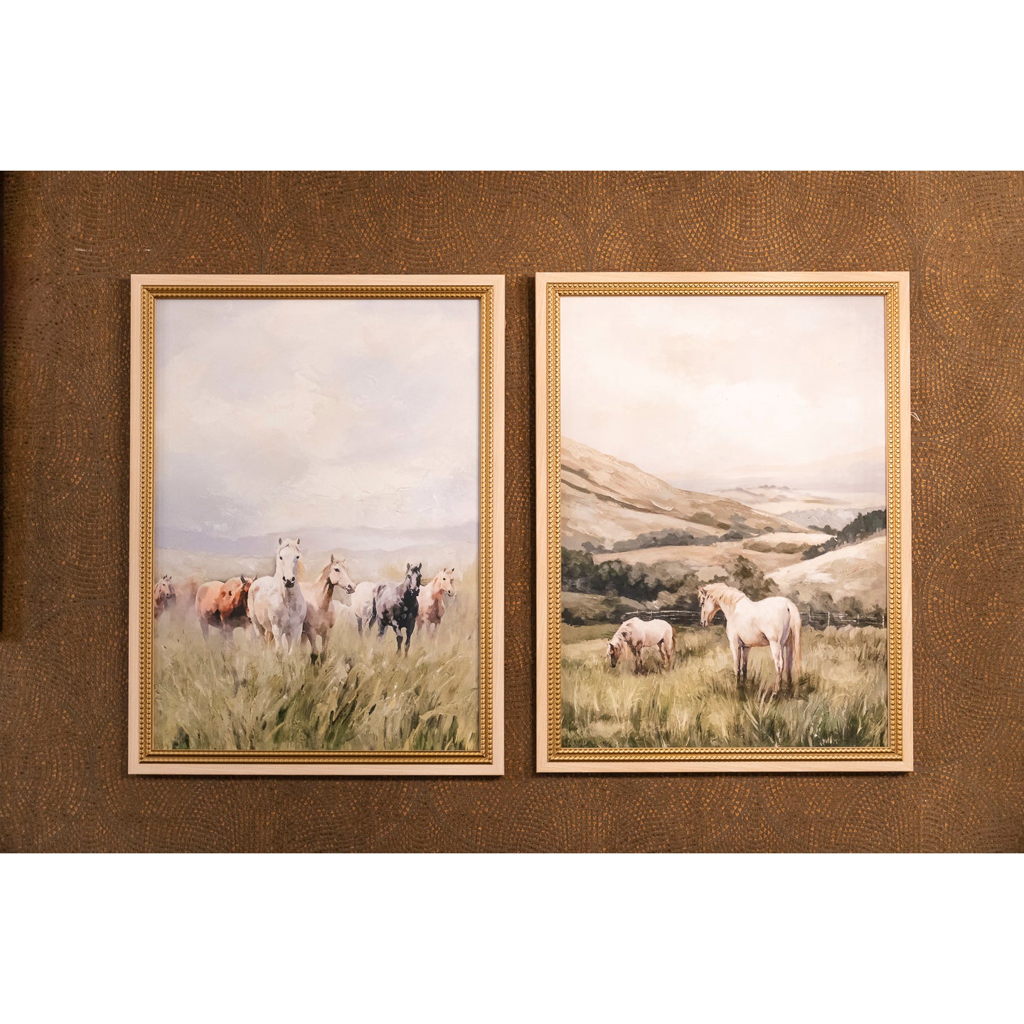 Set of 2 Horses on Canvases