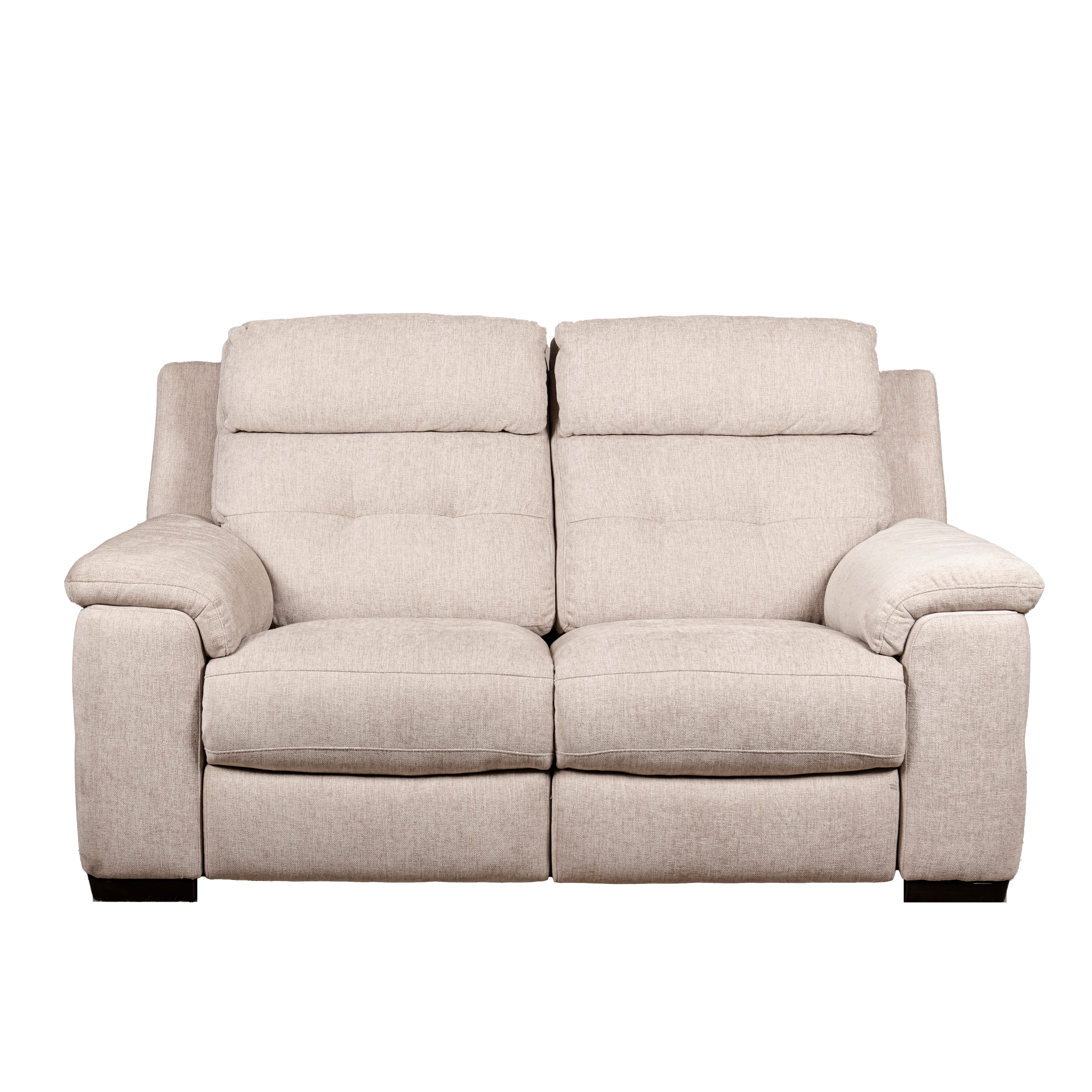 Titian Fabric 2 Seater Power Recliner Sofa - Melody Pewter