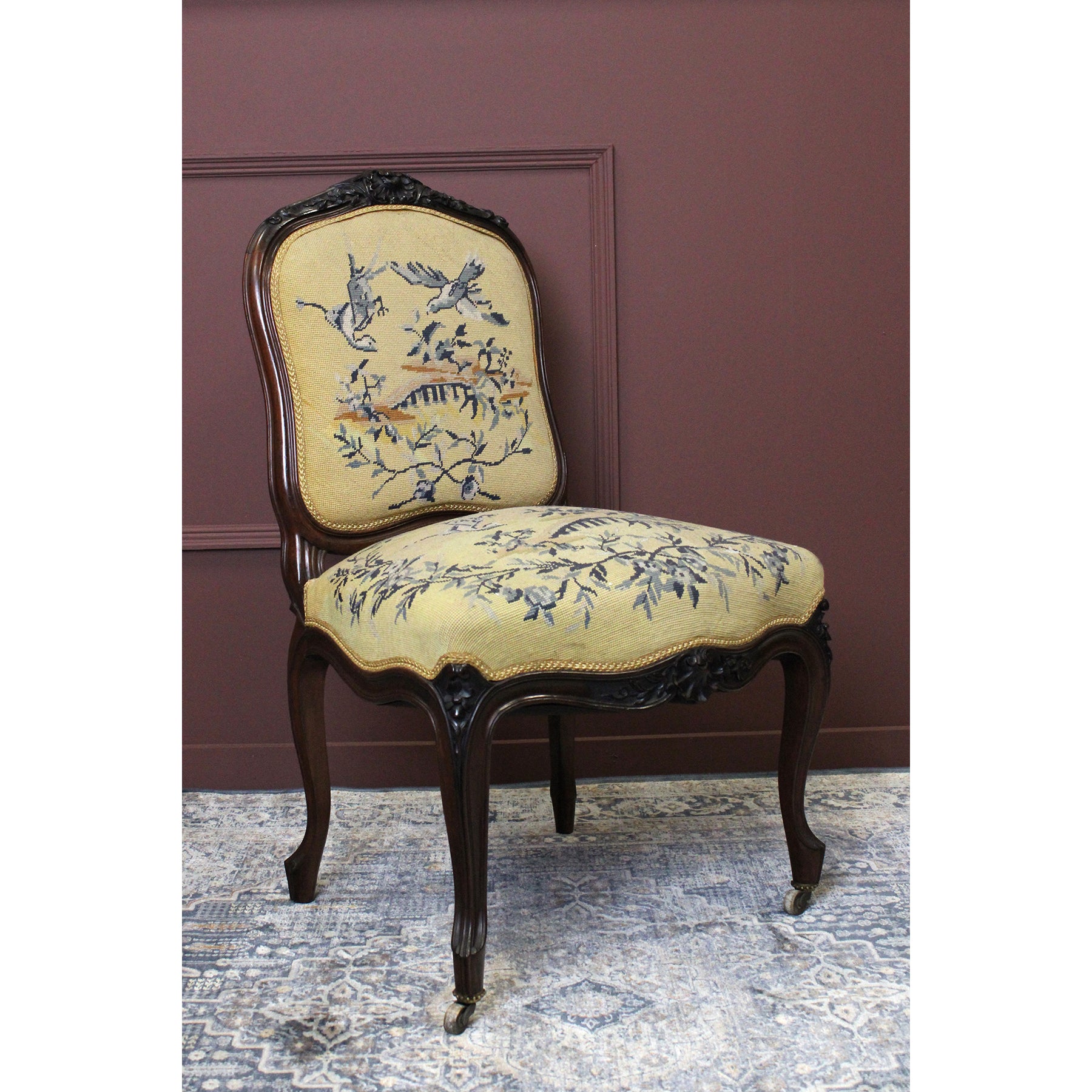 Victorian Mahogany Carved Chair