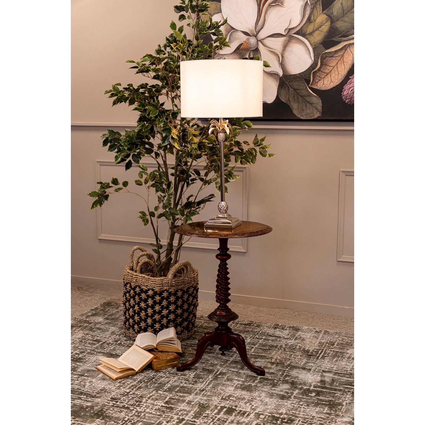 Victorian Highly Carved Round Occasional Table