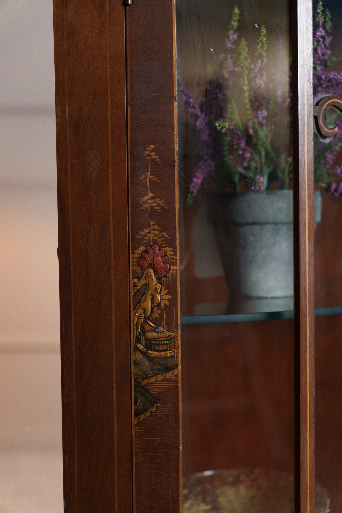 Vintage Chinese Painted Drinks Cabinet by Turnidge