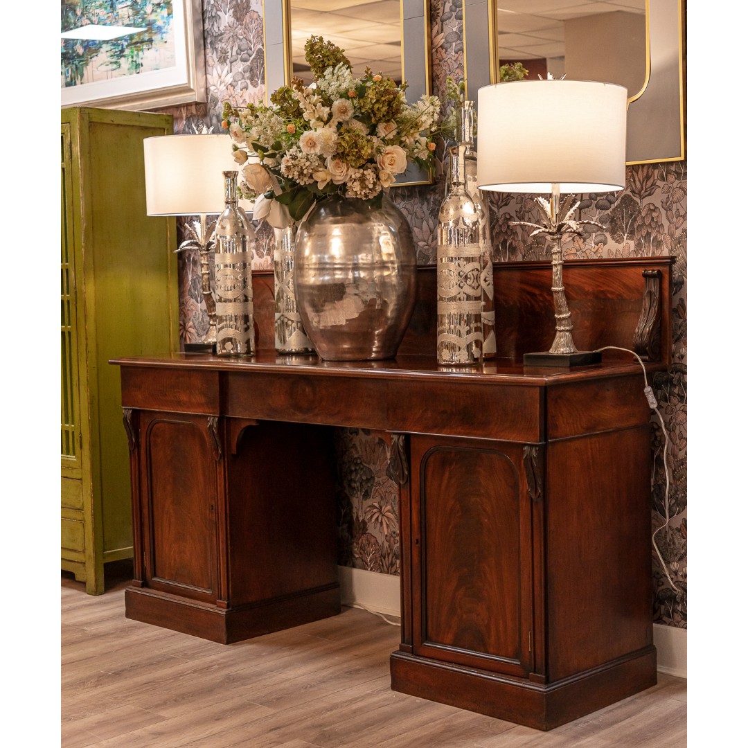 William IV Mahogany Twin Pedestal Sideboard