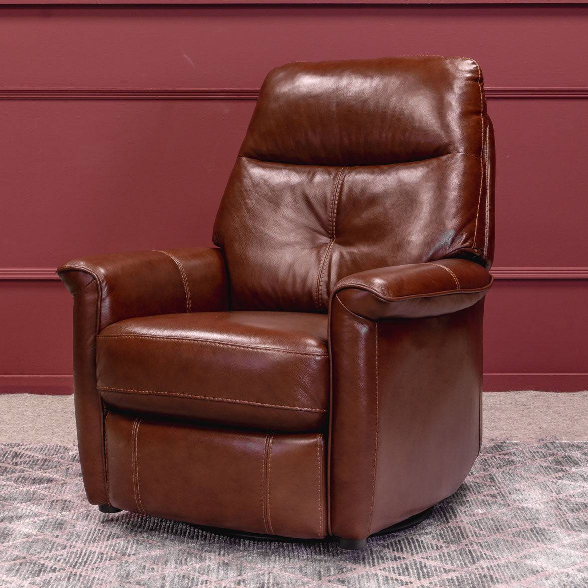 Draco Powered Rocker Recliner Chair Standard Height - Leather