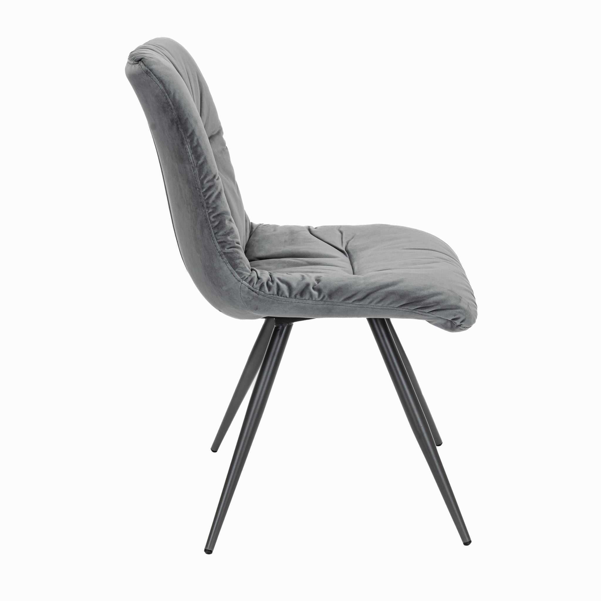 Anna Light Grey Velvet Dining Chair