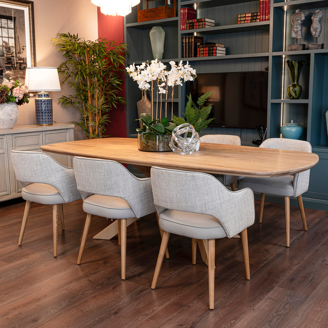 Porta Dining Chair - Solid Oak Leg - Flanagan Kerins